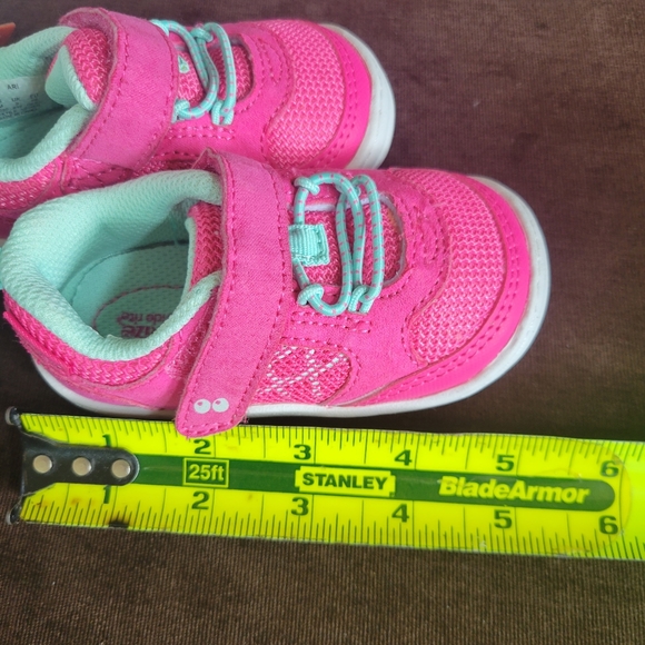 Pink Baby Girls Surprize Stride Rite Ari Sneakers STAGE 2 First walkers sz 4 - Picture 10 of 10